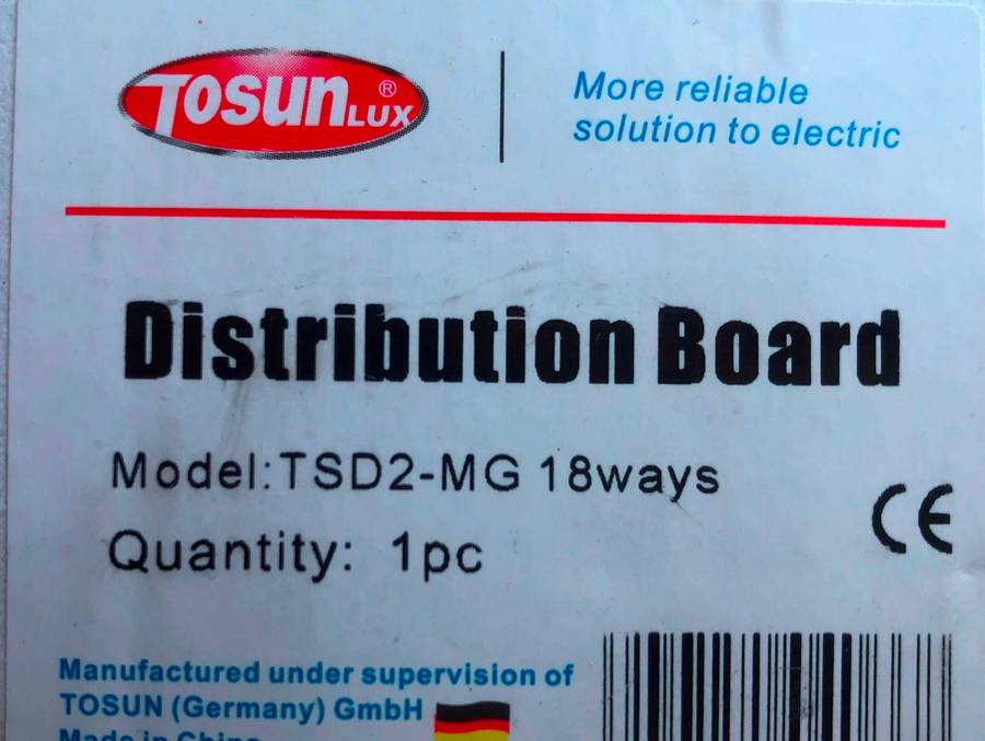 Solar AC DB board for 8KW inverter- breakers, changeover, pilot lights, R1 399