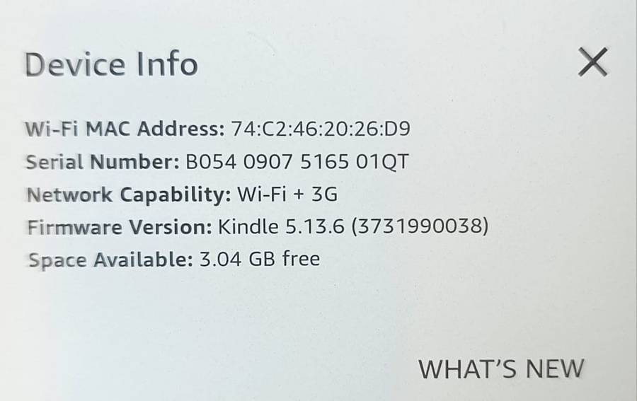 Amazon Kindle Paperwhite Voyage - 7th Generation - 4GB - Wi-Fi - 6 Inch