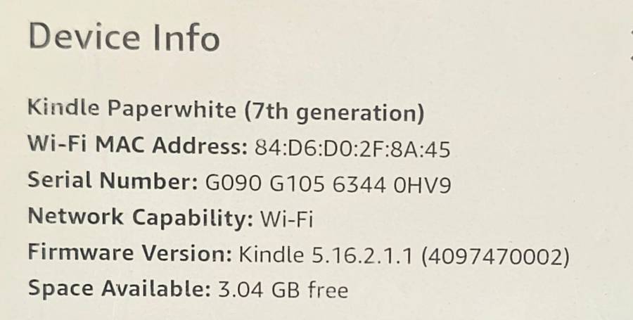 Amazon Kindle Paperwhite - 7th Generation - 4GB - Wi-Fi - 6 Inch