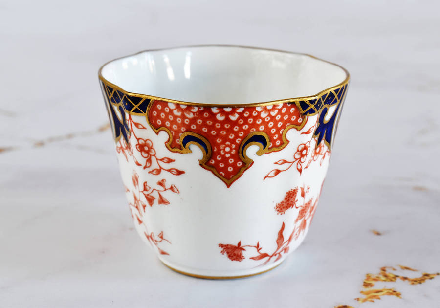 Royal Crown Derby Imari 2451 Cup & Saucer Set  Hand Gilded, England