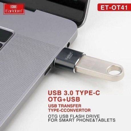 EARLDOM - OT41 - USB TO USB-C USB Adapter - Black