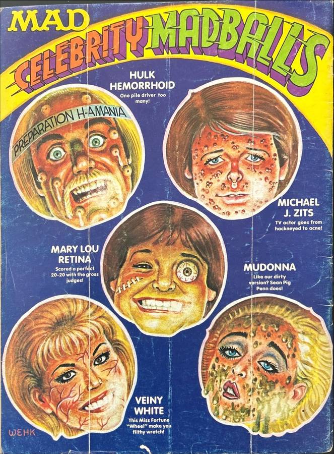 Mad Head of the Year No. 269 March 1987