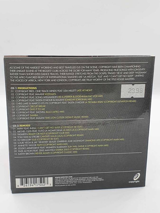 Copyright  House Masters  2 x CD (Compilation), 2010