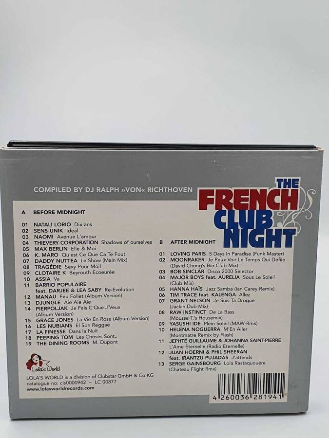 The French Club Night  2 x CD (Compilation)