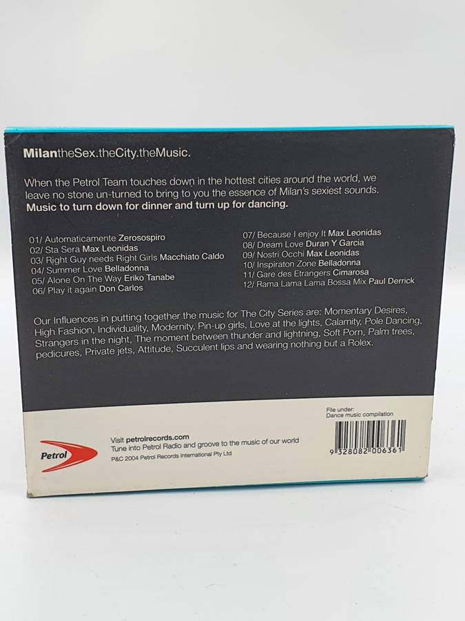 Milan - The Sex, The City, The Music  CD (), 2004