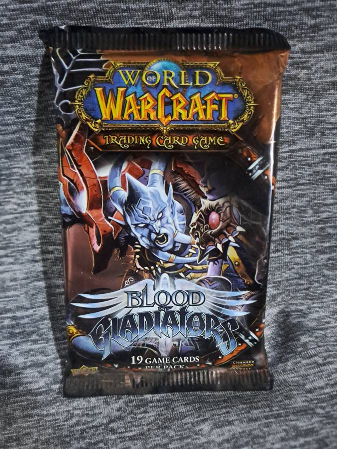 Sealed World Of Warcraft Blood Gladiators booster pack