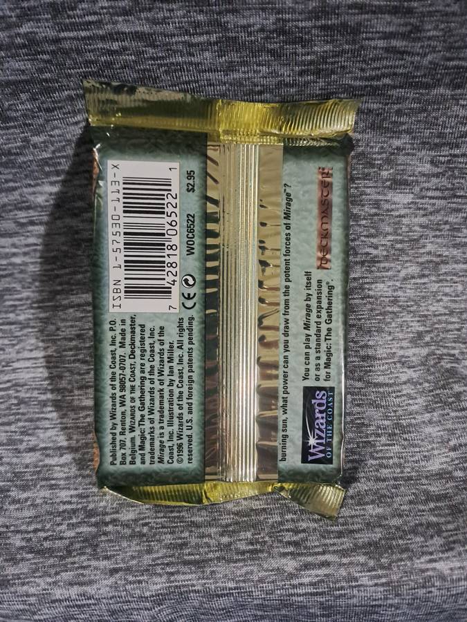 Sealed Magic The Gathering Mirage Booster Pack