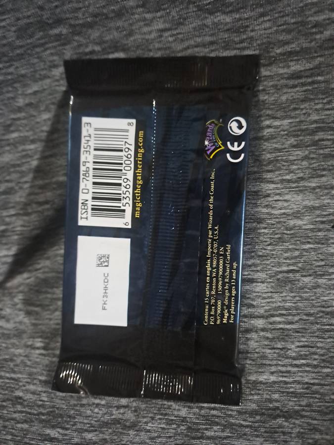 Sealed Magic The Gathering Betrayers Of Kamigawa Booster Pack