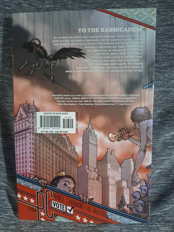 Fables: March Of The Wooden Soldiers Vol.4 [ISBN 9781401202224](Vertigo Comics)