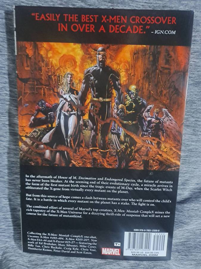 X-men:Messiah Complex [ISBN 9780785123200](Marvel Comics)