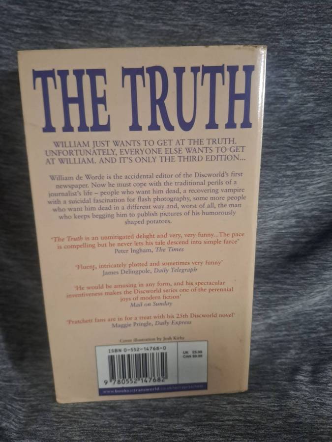 Terry Pratchett The Truth [ISBN 0552147680](Corgi)