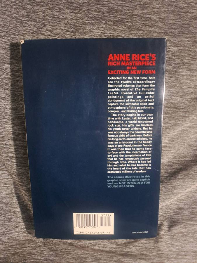 ANNE Rice's The Vampire Lestat [ISBN 0345373944](Ballantine Books)