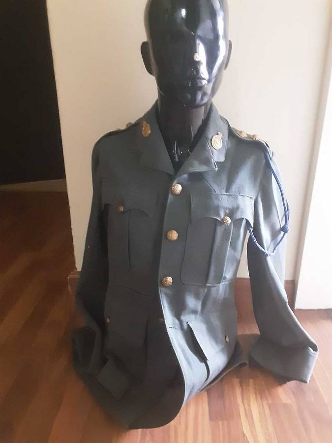 WW2 RARE TRANSVAAL RIFLE DEFENCE FORCE TUNIC WITH RANK AND LANYARD