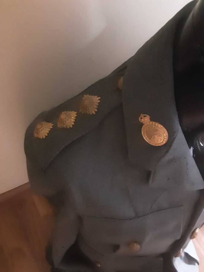 WW2 RARE TRANSVAAL RIFLE DEFENCE FORCE TUNIC WITH RANK AND LANYARD