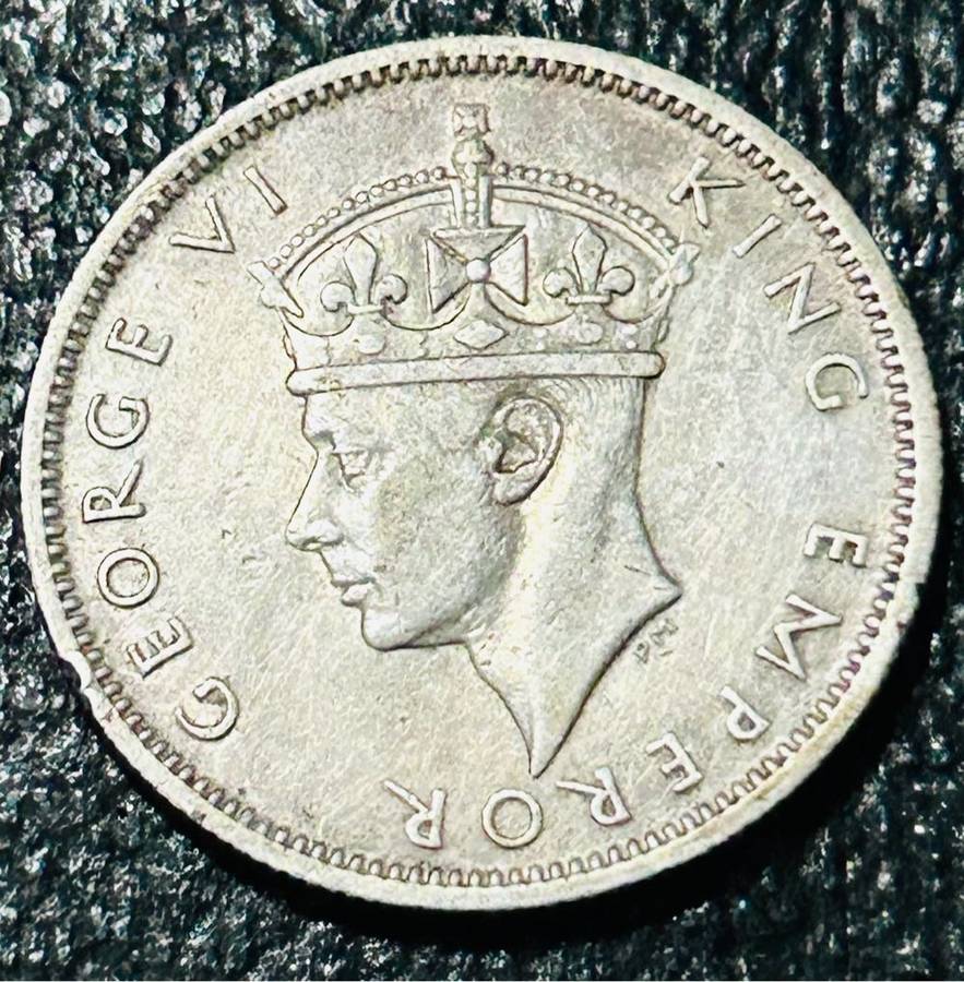 1942 SOUTHERN RHODESIA  925 SILVER SHILLING A/U