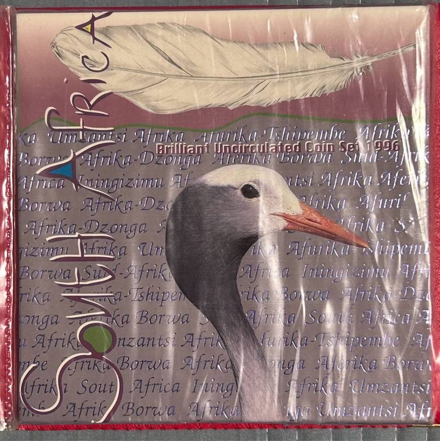 1996 BRILLIANT (B-UNC) SA UNCIRCULATED COIN SET SPOTLESS IN FULL FOULDER