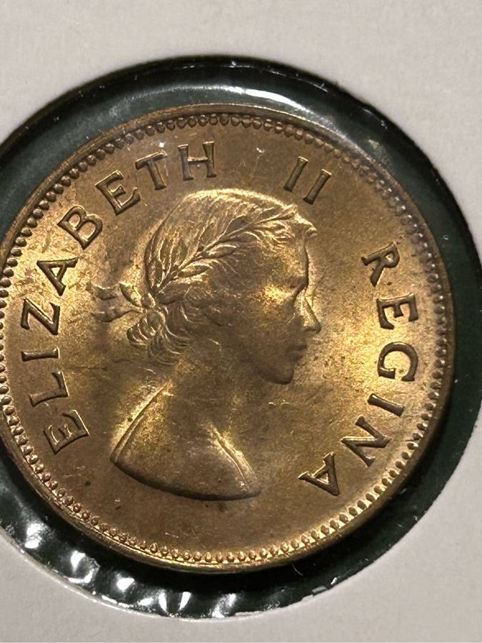 1957 1/2 PENNY FULL UNCIRCULATED BEAUTY