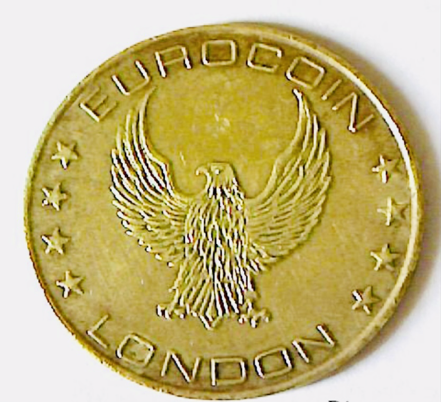Euro coin London token