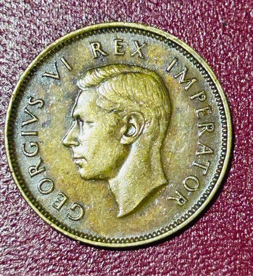 1942 UNION HALF PENNY EXCELLANT COIN