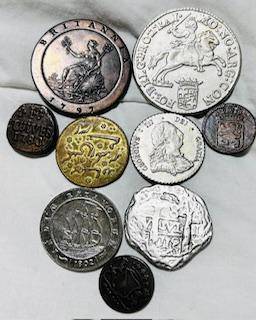 9 X VAN RIEBEECK REPLICE COLLECTABLE TOKENS INCLUDE ALL THE SCARES COLLECTOR PIECES NO DUPLICATES