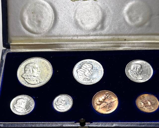 1966 S.A. (SILVER R1 ARFRIKAANS) PROOF SET ORIGINAL MINT BOX- LOW MINTAGE ONLY 15000