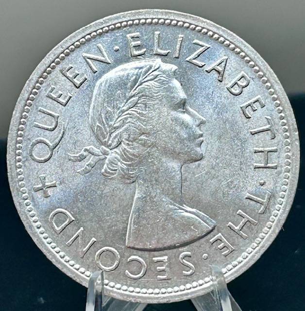 1953 CROWN RHODESIA UNCIRCULATED SILVER BEAUTY