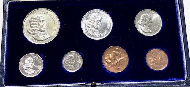1966 S.A. (SILVER R1 ARFRIKAANS) PROOF SET ORIGINAL MINT BOX- LOW MINTAGE ONLY 15000