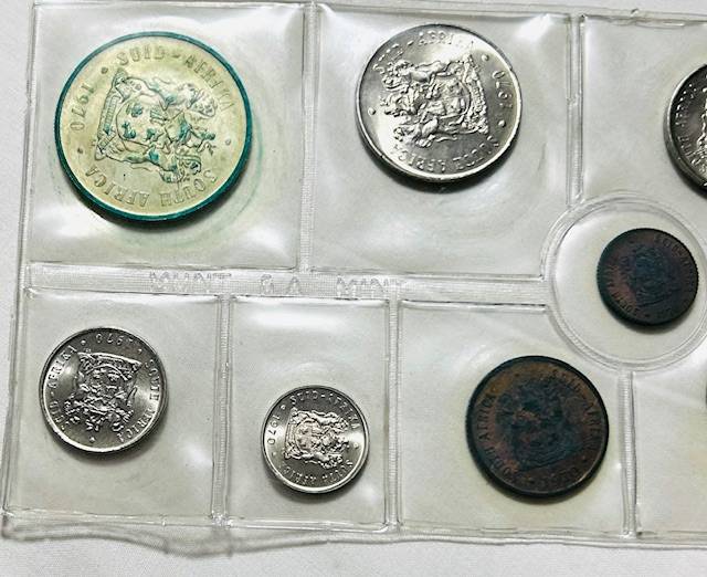 1970 (R1-1/2c) SILVER ONE RAND (R1) MINT PACK SOUTH AFRICA UNCIRCULATED AS FROM MINT