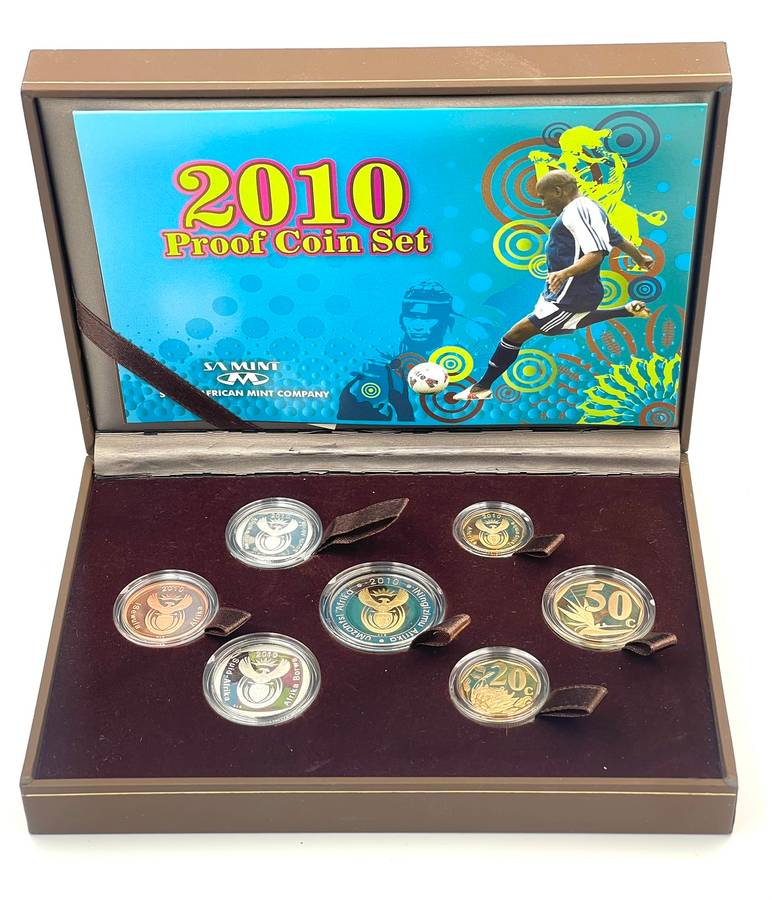 2010 South Africa Proof Coin Set in original mint box **Mintage ONLY 1449**