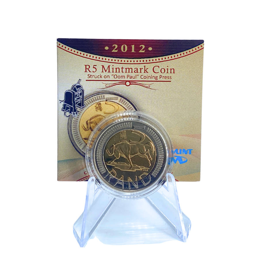 2012 South Africa Oom Paul Mintmark R5 *** Mintage ONLY 1740 *** With Certificate in original box