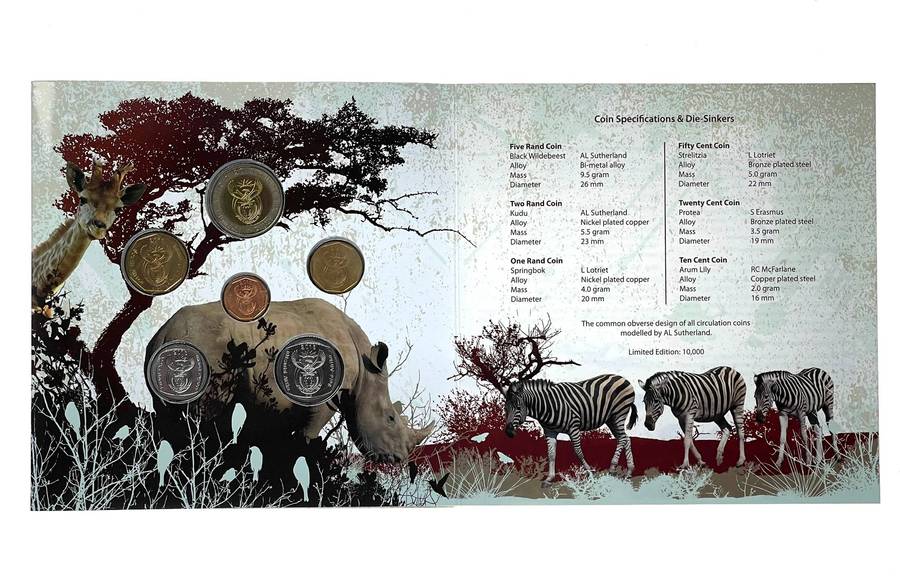 2013 South Africa (UNC) Uncirculated Mint Pack Set **Mintage ONLY 953**