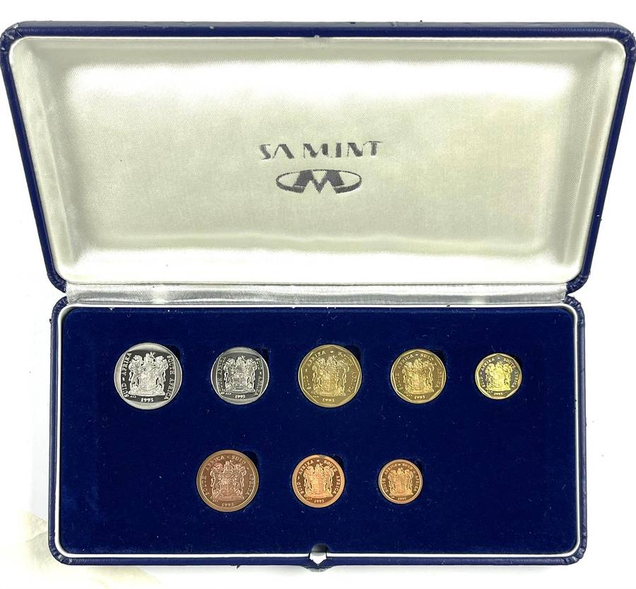1993 South Africa Proof Coin Set **Mintage ONLY 7790**