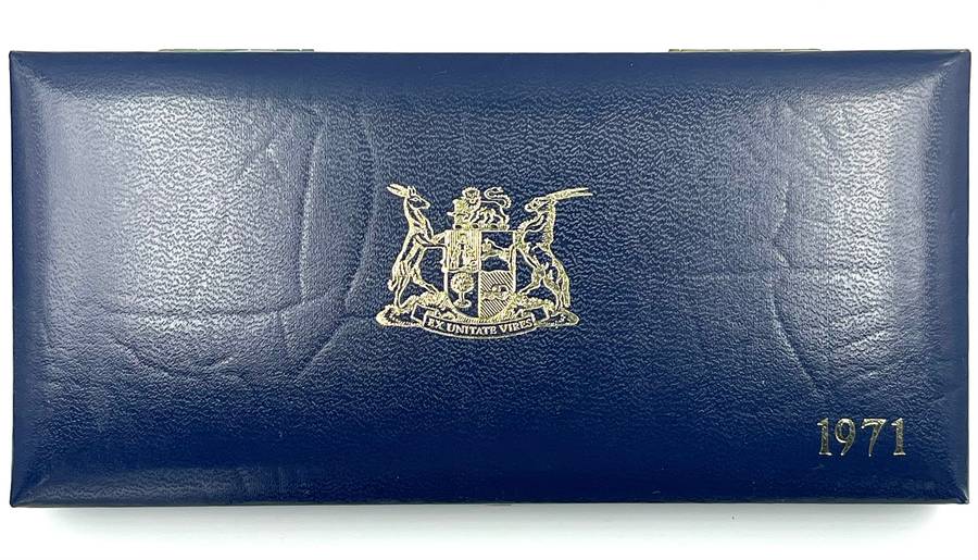 1971 South Africa Proof Coin Set in original mint box **Mintage ONLY 5000**