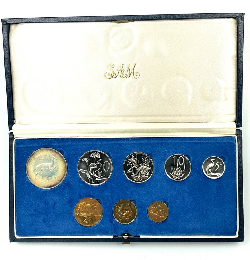 1976 South Africa Proof Coin Set in original mint box **Mintage ONLY 7000**