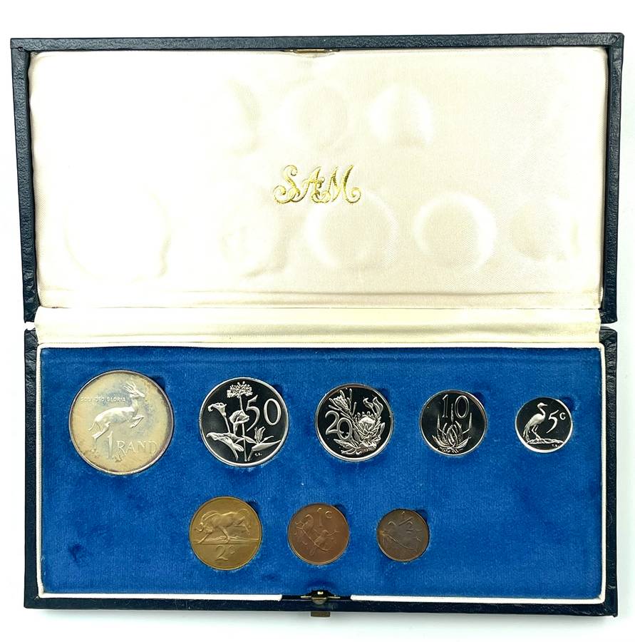 1976 South Africa Proof Coin Set in original mint box **Mintage ONLY 7000**