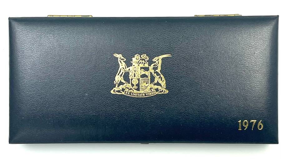 1976 South Africa Proof Coin Set in original mint box **Mintage ONLY 7000**