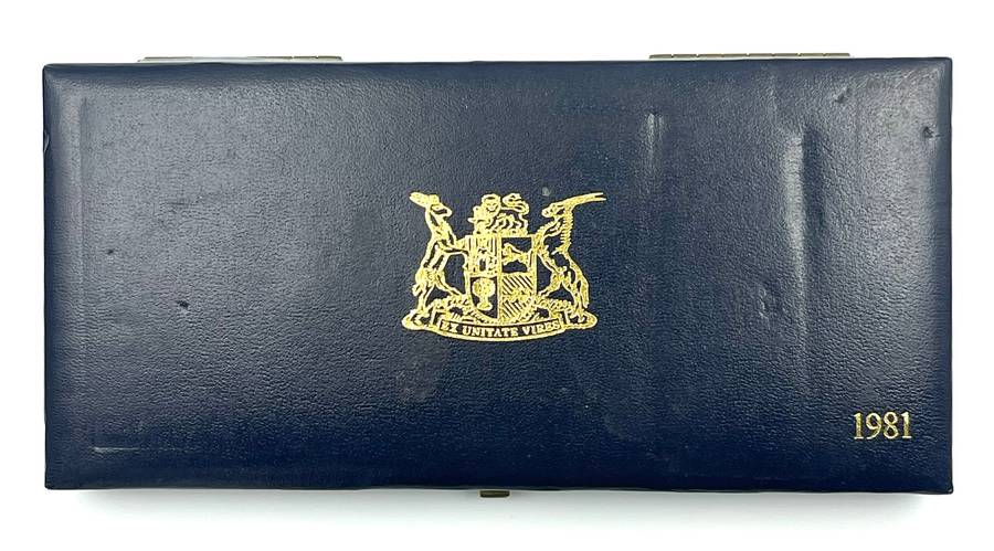 1981 South Africa Proof Coin Set in original mint box **Mintage ONLY 4000**
