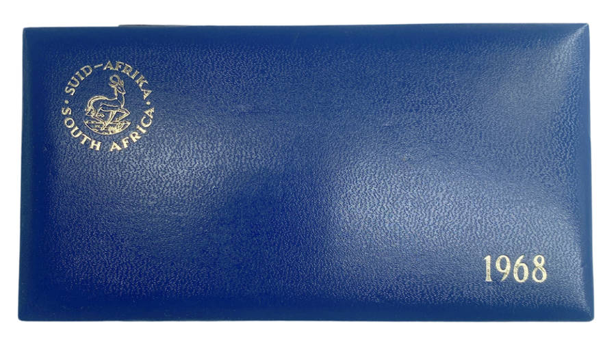 1968 South Africa Proof Coin Set in original mint box **Mintage ONLY 15000**