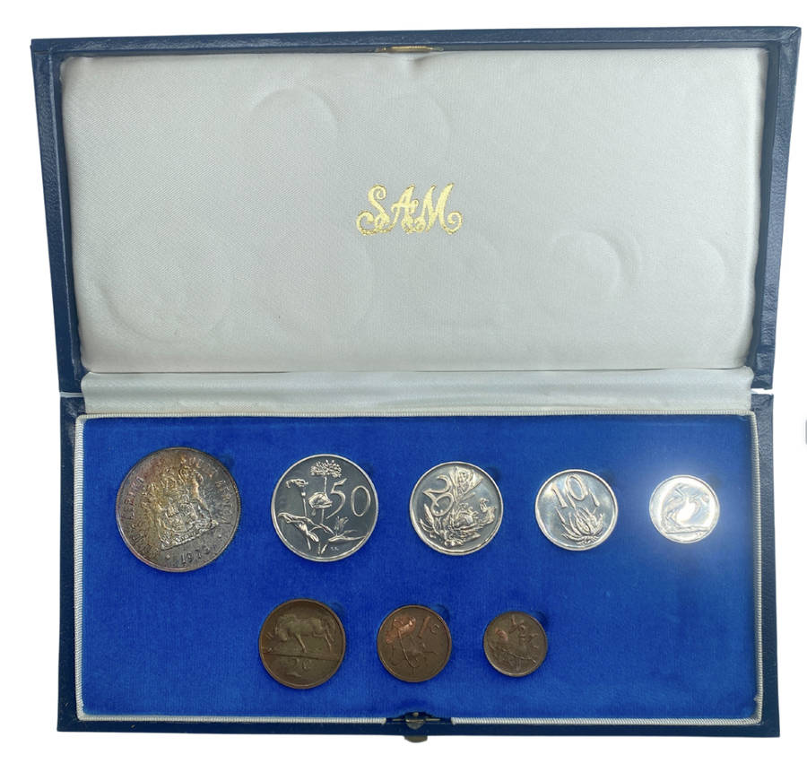 1973 South Africa Proof Coin Set in original mint box **Mintage ONLY 4000**