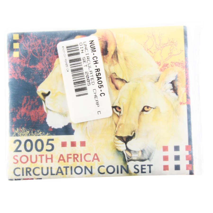 2005 South Africa Mint pack Circulation coin set (Mintage ONLY 871) ***STILL SEALED***