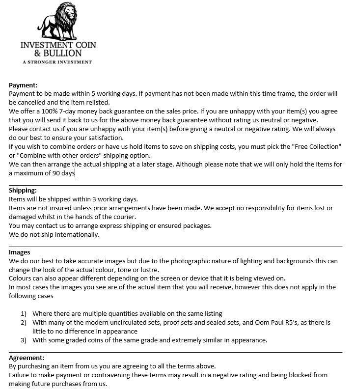 1952 South Africa Union Proof Coin Set in original mint box **Mintage ONLY 3500*