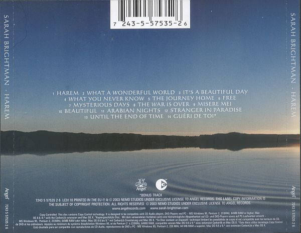 Sarah Brightman - Harem (Music CD)
