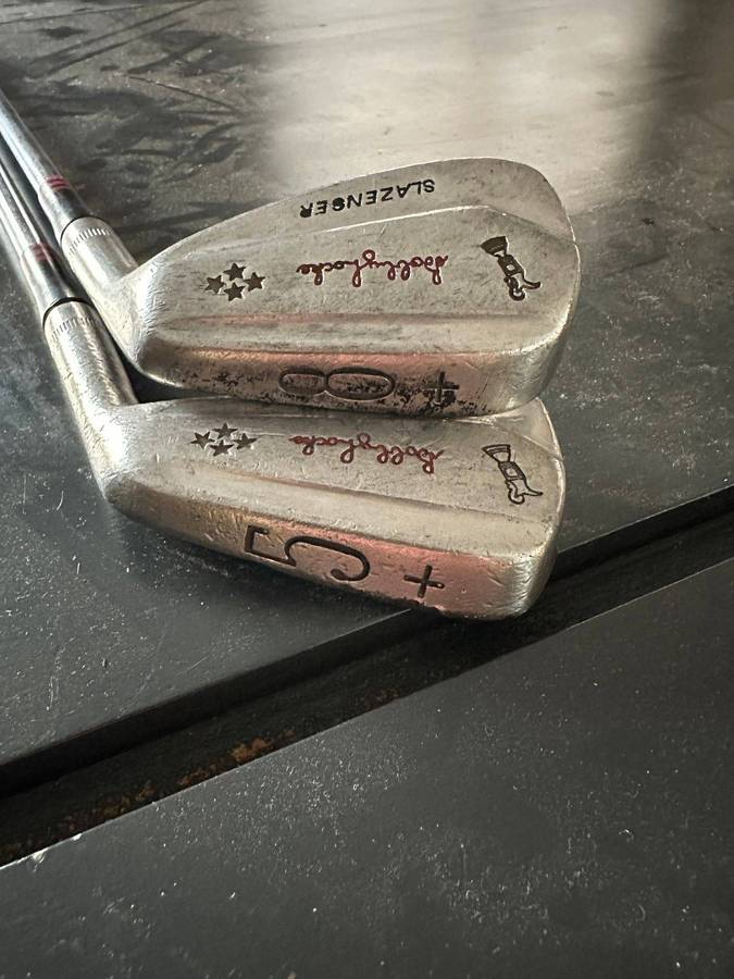 Vintage Slazenger Bollyhocke golf clubs