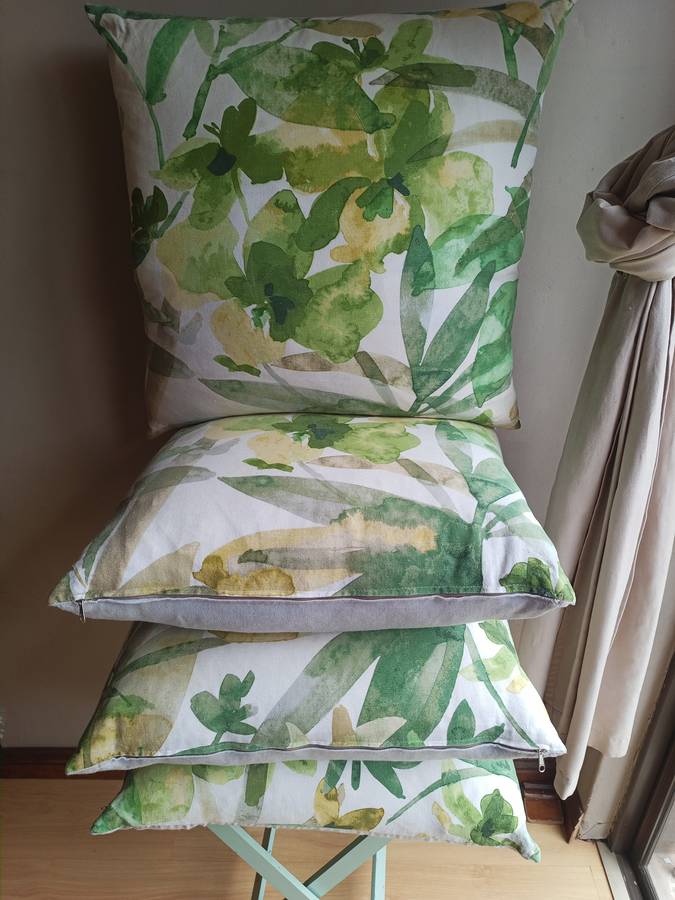 Four stunning scattered cushions