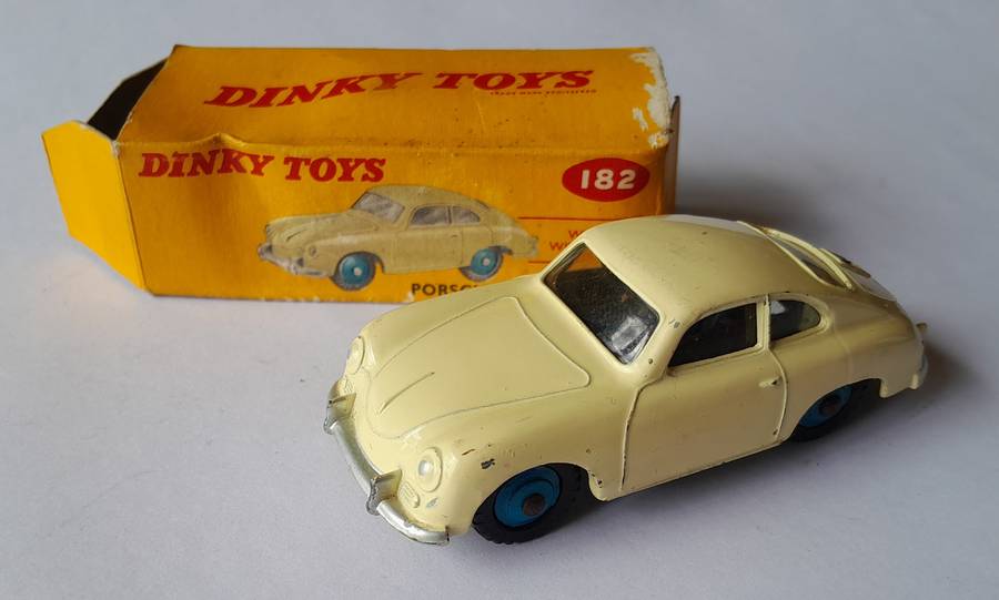 Dinky Toys 182 Porsche 356A Coupe In Original Box.