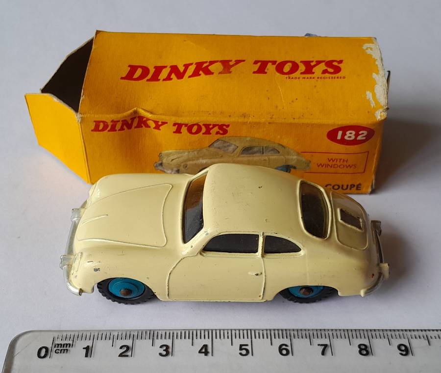 Dinky Toys 182 Porsche 356A Coupe In Original Box.