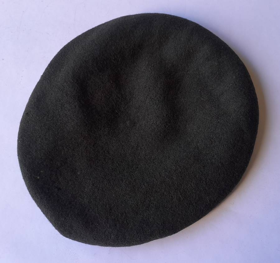 Vintage SADF Infantry Beret By "Specifico". Dark Green. Dated : 1989/9. Size : 56.