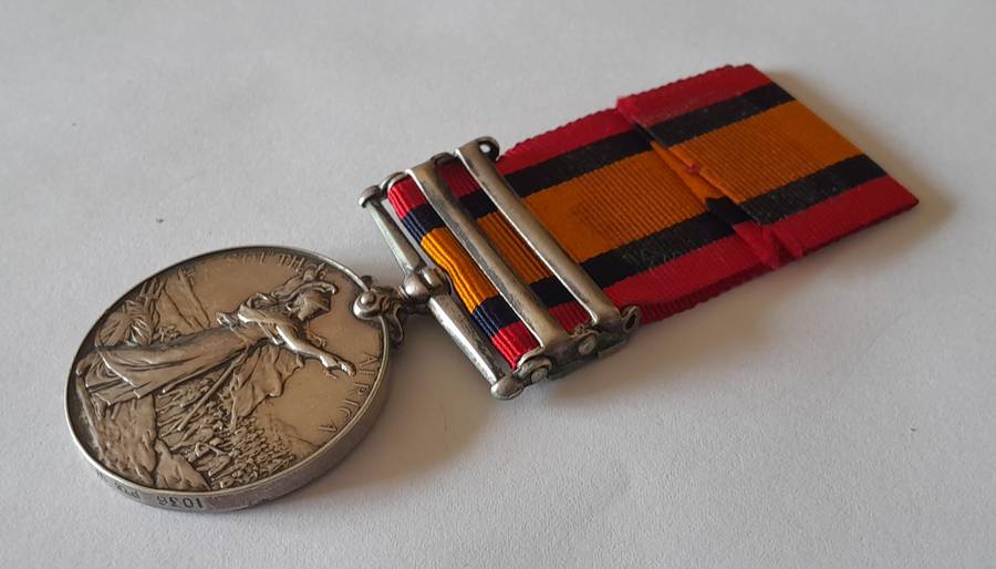 Boer War Queen South Africa Medal To "1036 Private W.J. Jones Cape Police Distr. 1".