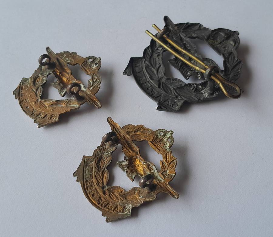 WW2 SA Airforce Badge Set.  Cap and Collars (Facing).