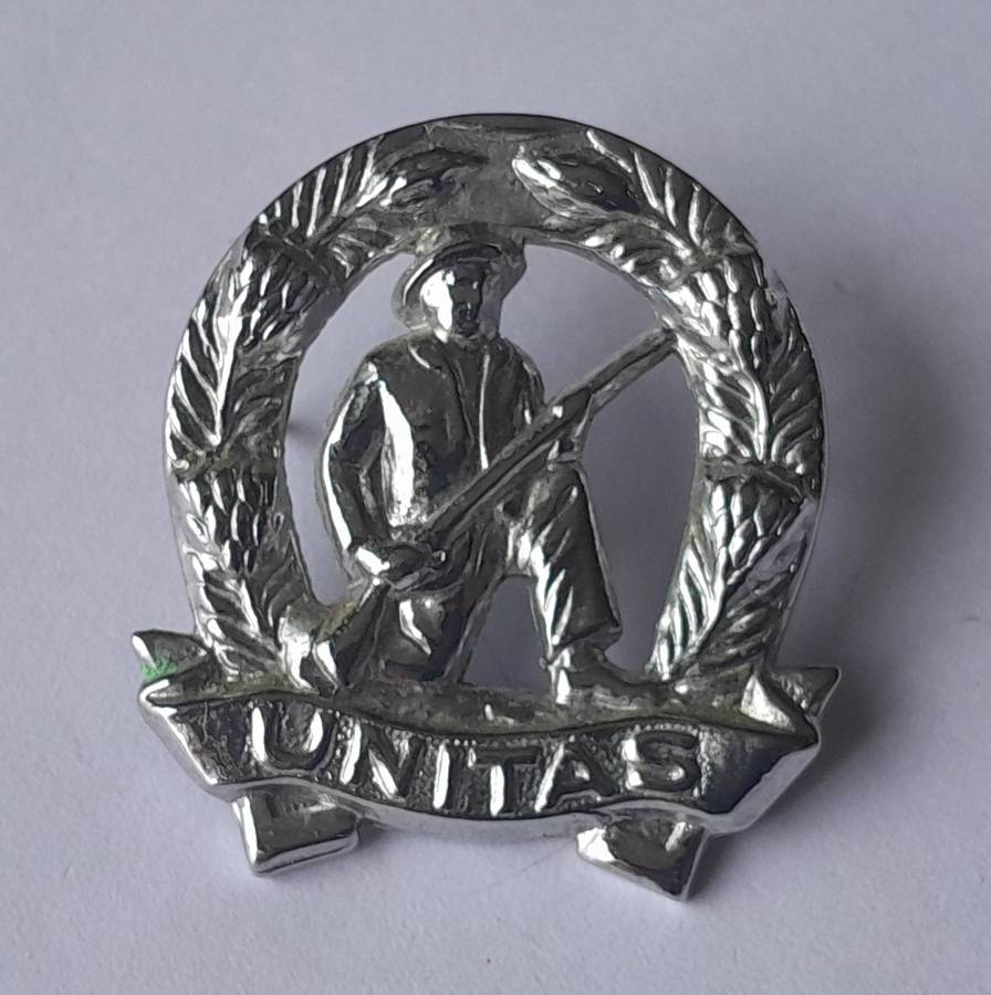 Pair SADF Commando Collar Badges (Facing).  Pins Intact.